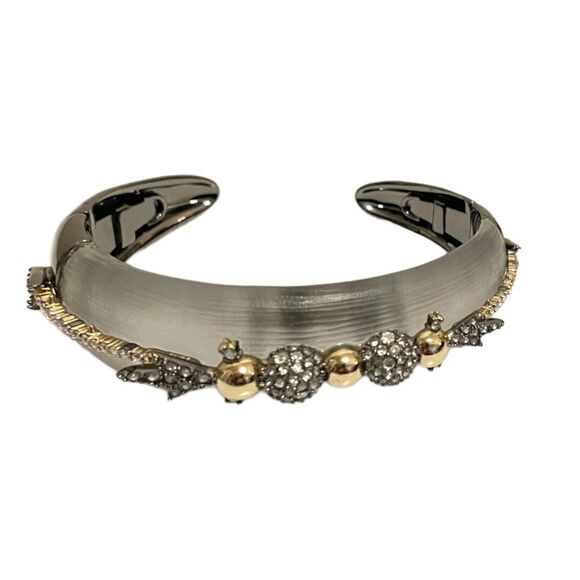 ❤️SOLD❤️ALEXIS BITTAR Crystal & Lucite Hinged Cuff Bracelet - Picture 10 of 10